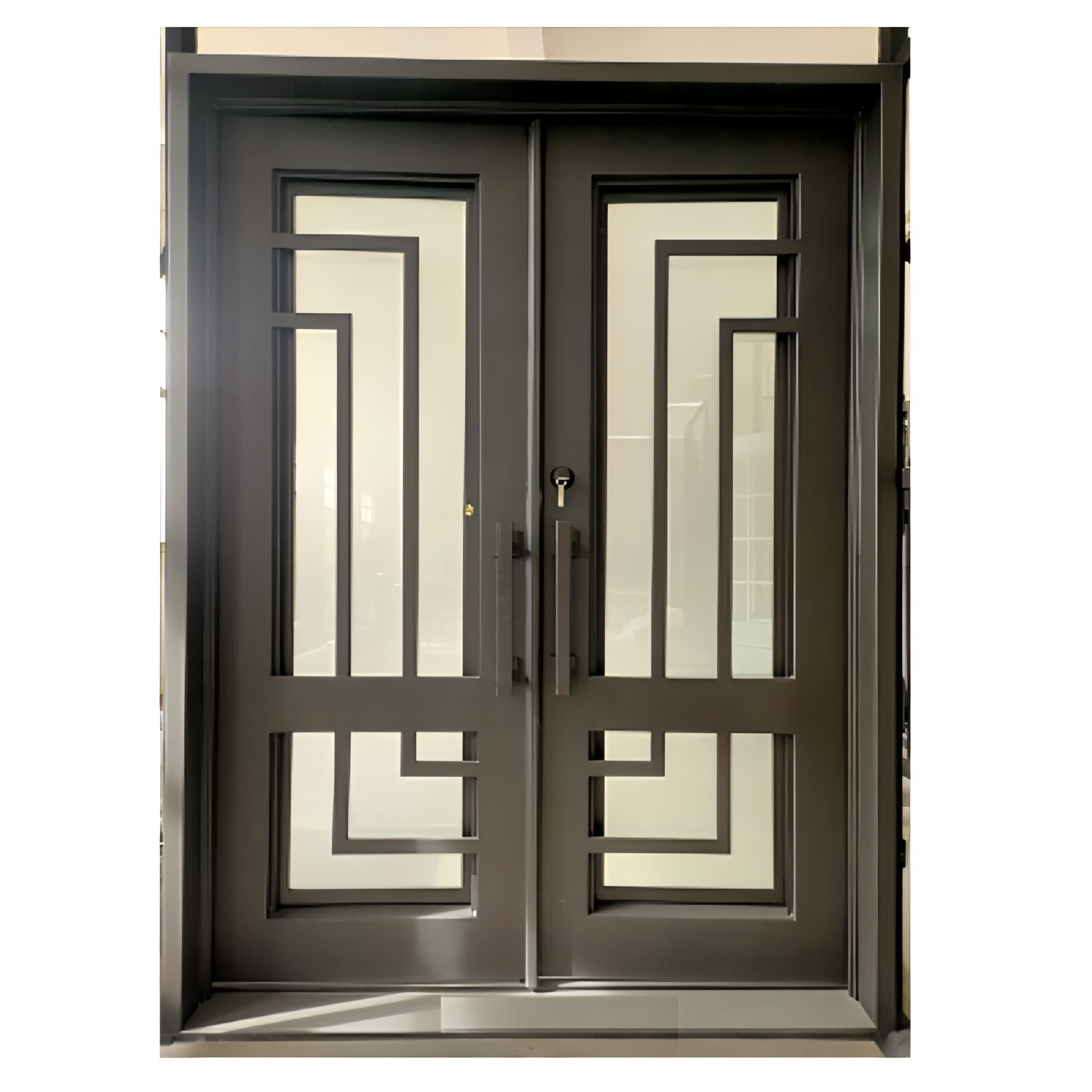 Iron Double Front Entry Door