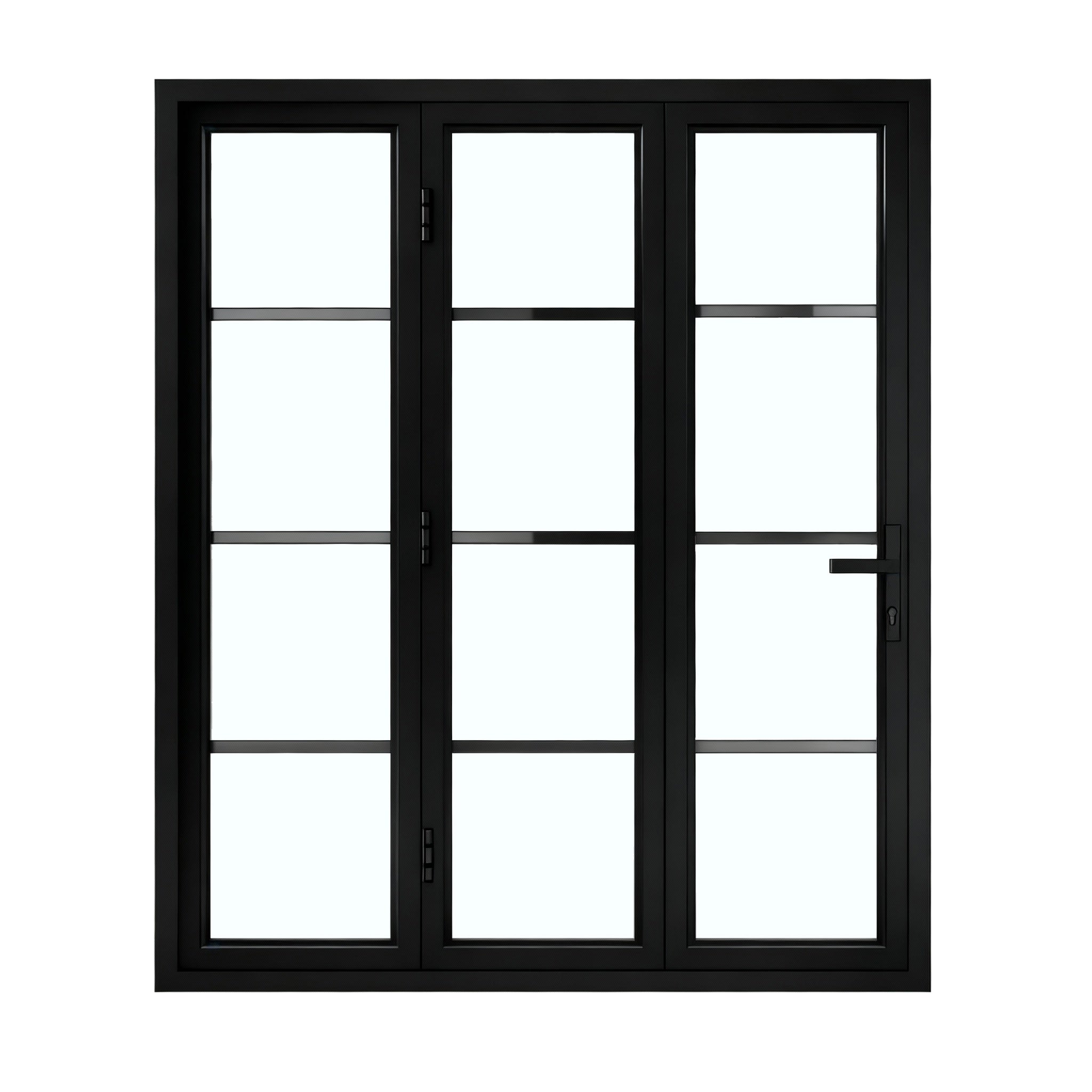 Aluminum Thermal Broken Bifold Door, 68x80, Triple Pane Glass