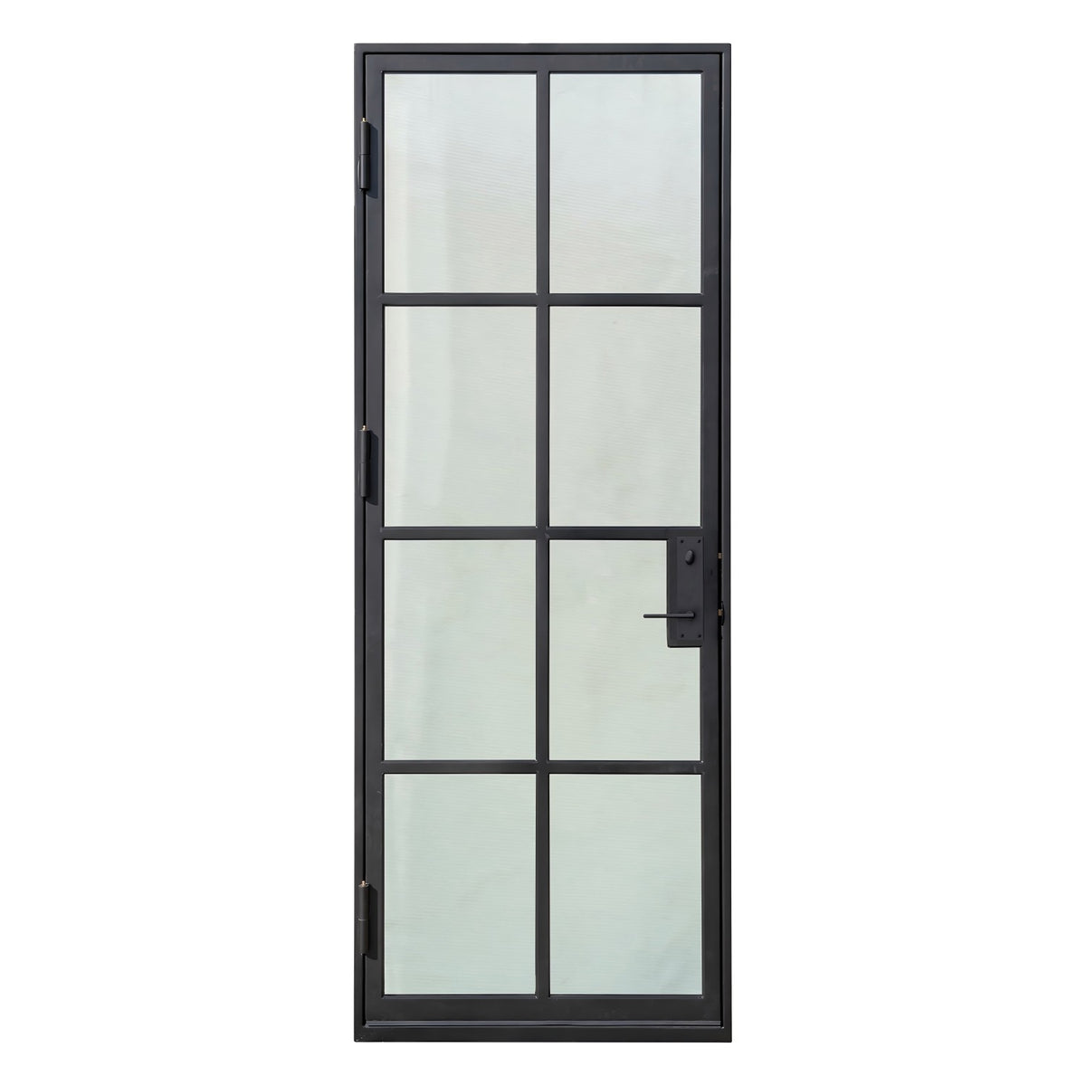 Lion Iron Door Steel French Single Door-8 Lites