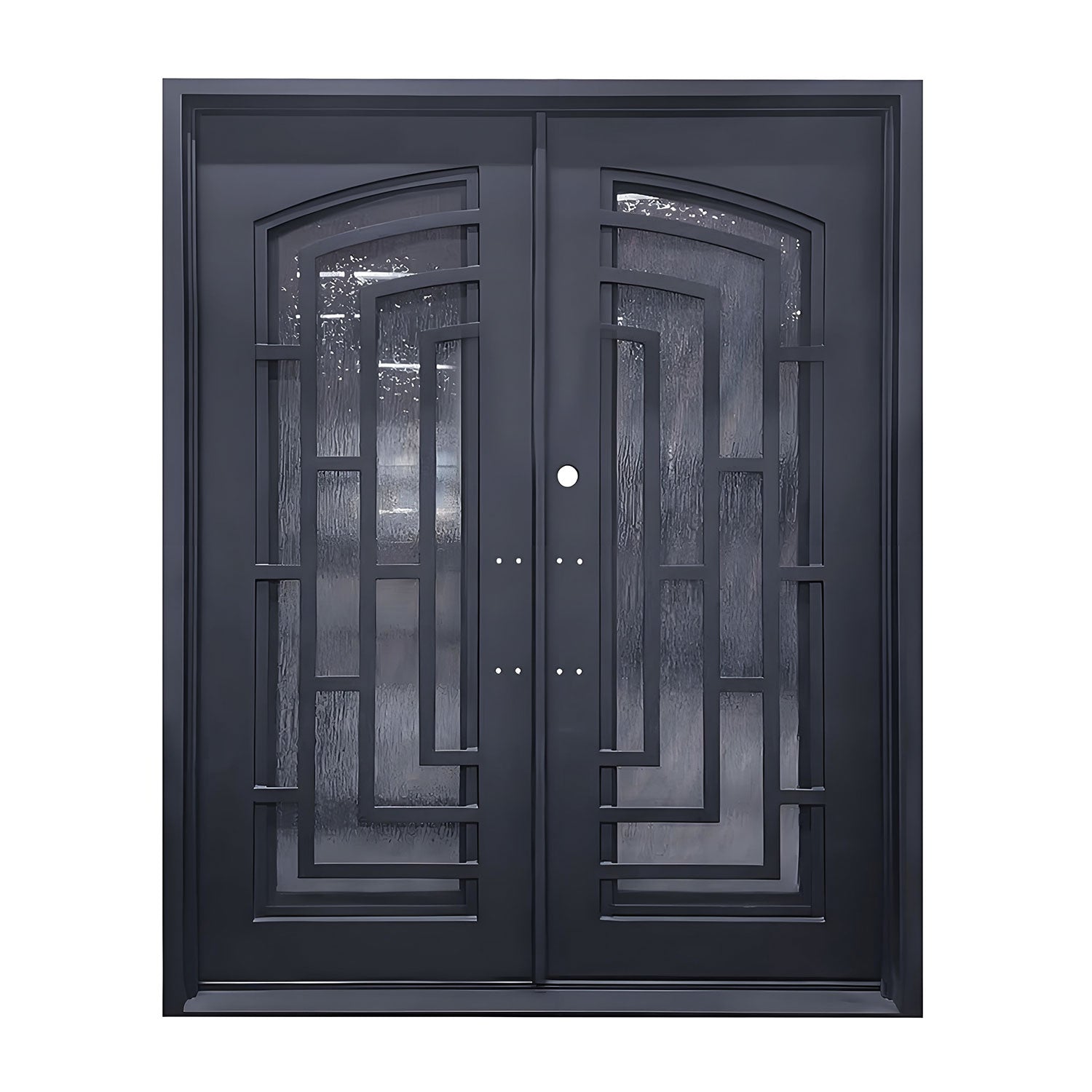 Iron Double Front Entry Door