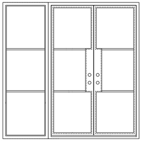 Custom Order - Breeze 3 Sidelight - Double Square