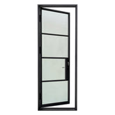 Steel French Door 4-Lites Single Door