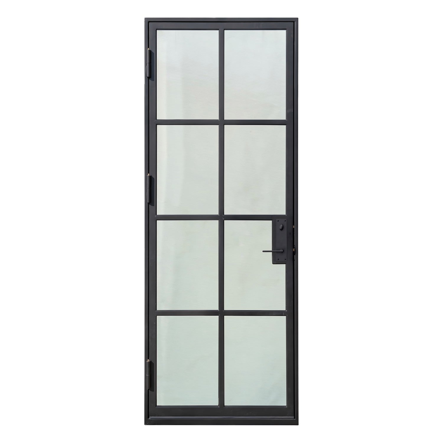 Lion Iron Door Steel French Single Door-8 Lites