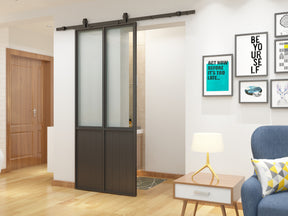 Custom Order - Interior Steel 2 Lite Single with Kickplate