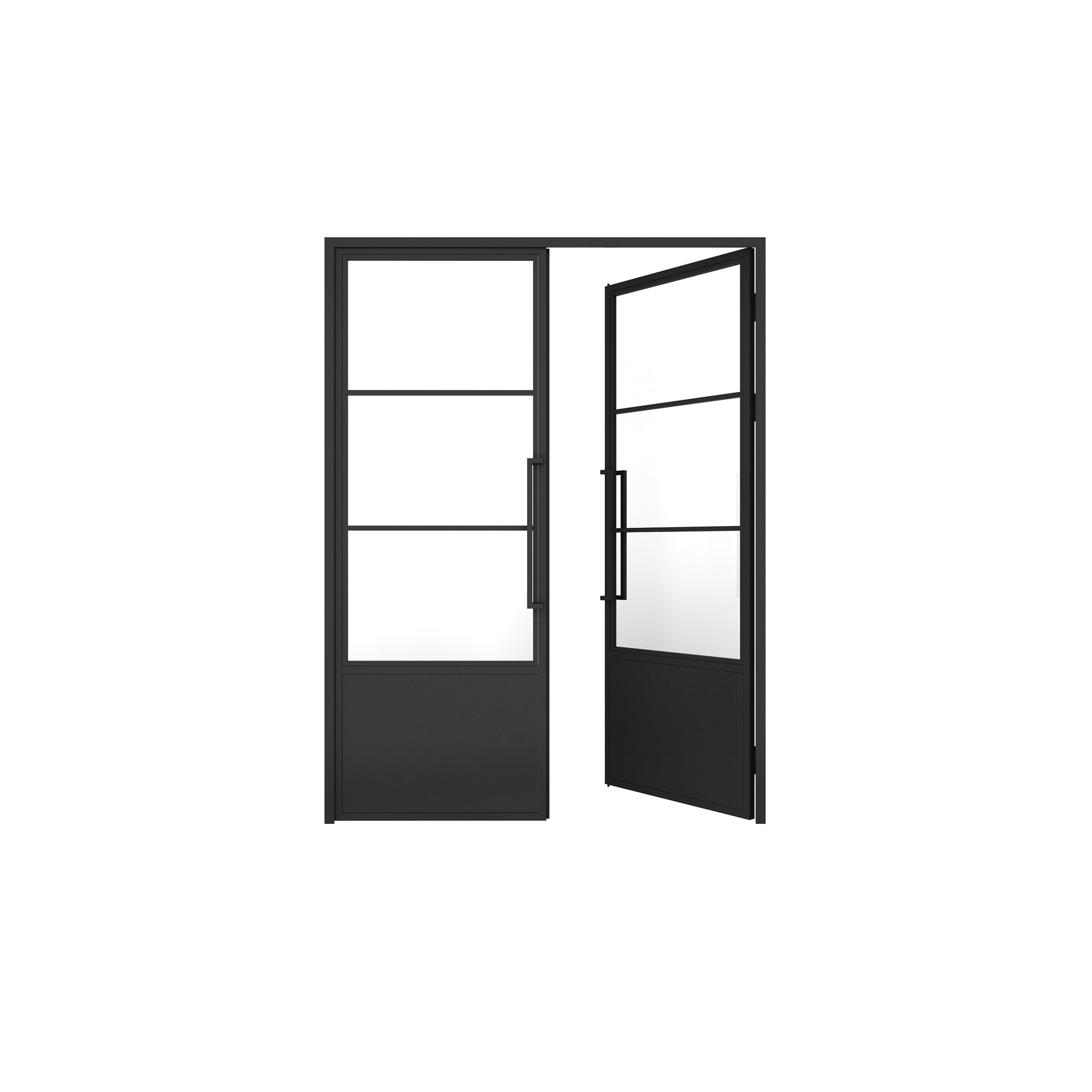 Interior 3 lite double with kickplate