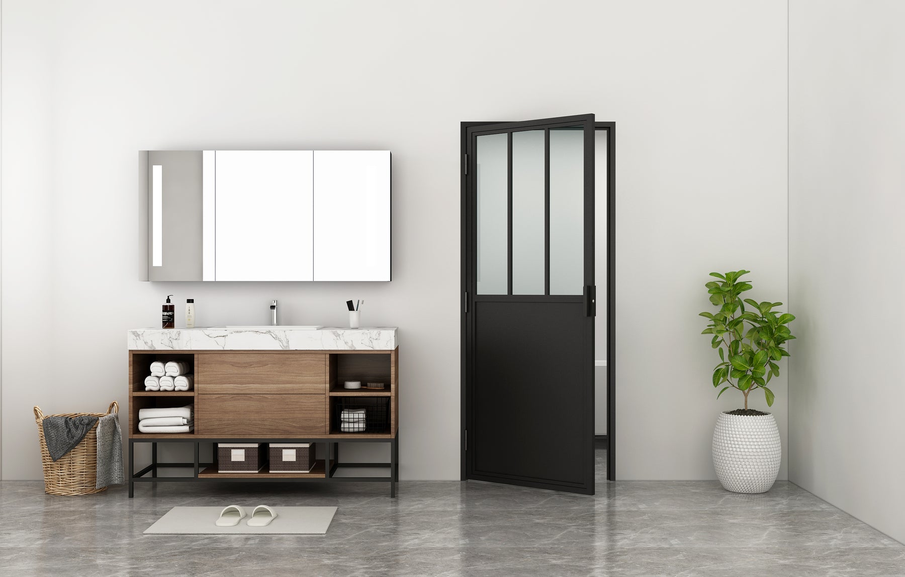 Custom Order - Interior 3 lite single with kickplate